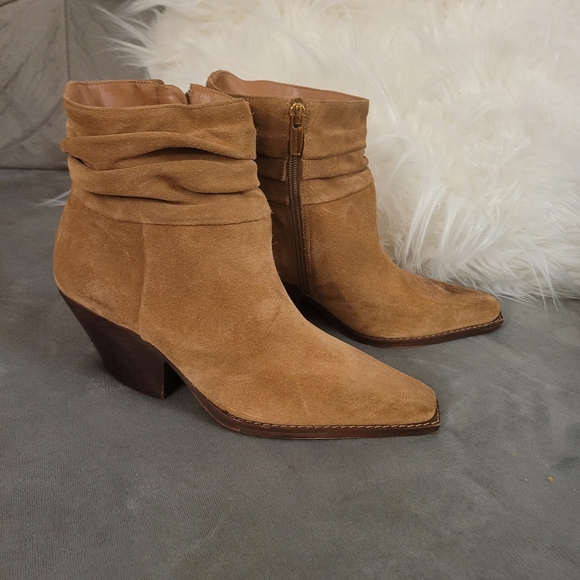 Vince Camuto Shoes - Vince Camuto Tan Suede Ankle Boots
